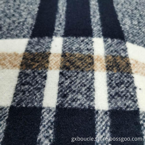 Boucle-stil Pläddesign Tyg